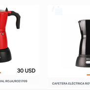 CAFETERA ELÉCTRICA ROYAL ROJA Y NEGRA 30 USD - Img 54538601
