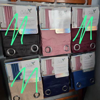 Cortinas tapasol 86"×55"pulgadas 1.4×2.2metros precio 9500mn - Img 124972778