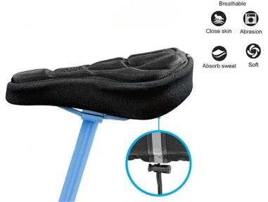 Forro de Asiento de Bicicleta 3D Acolchonado /Ajustable y Reflector Nuevo y Sellado - Img main-image-45584536