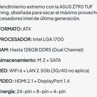 ASUS TUF Gaming Z790-Plus WiFi DDR5 - LGA 1700 ATX |Open Box - Motherboard 🌐 147.47 USD - 6/9
