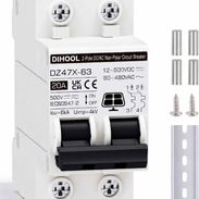 Disyuntor breaker DC Dihool 20A 2 Polos - Img 57152720