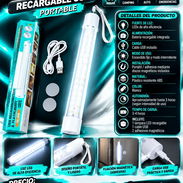 LÁMPARA LED TUBULAR RECARGABLE USB – PORTABLE, NUEVA EN SU CAJA, ENTREGA DE FACTURA PARA SU GARANTÍA - Img 57772097