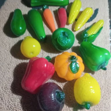 Se vende centro de mesa con frutas de cristal - 2/3