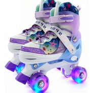 Patines Ajustables para Niños y Niñas (3-12 años) con Luces LED y Equipo de Protección (Talla M) | videojuegoshabana.com - Img 55844693
