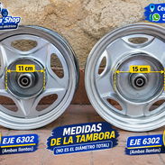 Llantas delanteras  rin 12 para triciclo eje 6302 - Img 57766153