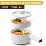GU- Olla Eléctrica Portátil 2L 600W con Cesta Vaporera, 60 USD - Img 57988696