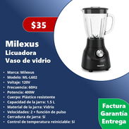 Licuadora / batidora con Vaso de vidrio 1.5L Milexus - Img 55694084