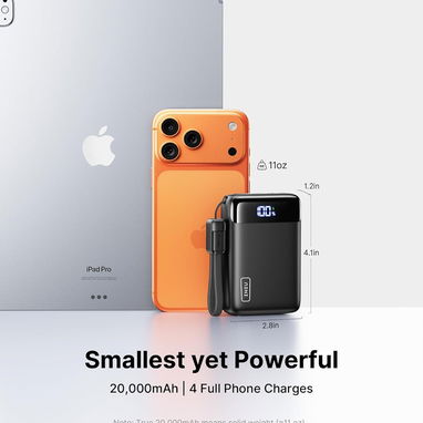 POWER BANK INIU 20000MAH 22.5W USB-C LED LINTERNA MINI SIZE ENVĂO DISPONIBLE + GARANTĂA - Img 125996024