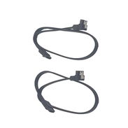 Cable SATA III de 6.0 Gbps para HDD SSD de placa base (ángulo recto y recto de 16 pulgadas, 1 recto + 1 en ángulo) - Img 53896396