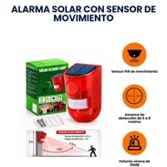 ALARMA SOLAR CON SENSOR DE MOVIMIENTO - Img 57711089