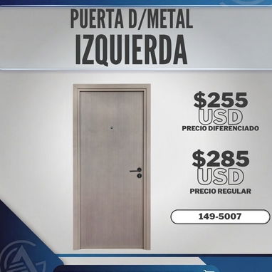 Puertas de Metal con Marco - 9/10