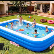 Piscina inflable resistente con inflador - Img 56361409