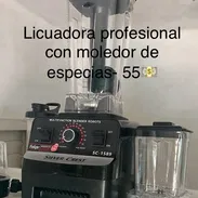 Licuadora profesional con moledor de especias - Img 57104879