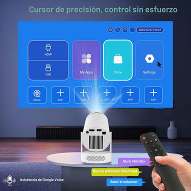 PROYECTOR INTELIGENTE AKIMART HY300 ULTRA. 300 ANSI. TREMENDA CALIDAD DE IMAGEN. NUEVOS EN CAJA A ESTRENAR@@52437713 - 7/7