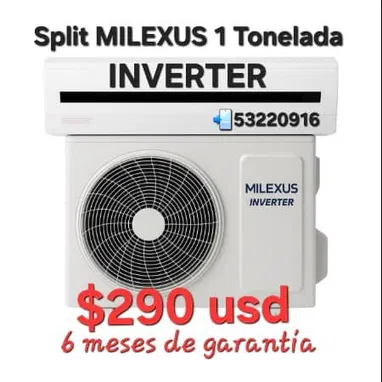 Split milexus de 1 T convencionales e inverter con 6 meses de garantía 53220916 - Img 117431651