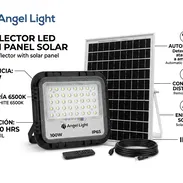 Reflector LED con panel solar 100w - Img 55855551
