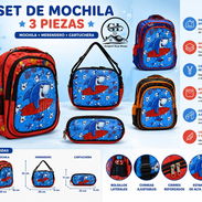 Mochila + merendero + cartuchera d niño 👦 (WCO) - Img 56778877