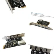 Tarjeta de expansión de 4 puertos USB 3.0, PCIexp alta velocidad con alimentación de la fuente. MOLEX. - Img 55152404