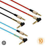 Cable Auxiliar 3.5 mm a 3.5 mm, Cable Estereo de Audio compatible con Automovil, y otros - Img 44588905