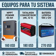 ⚡MPPT POWMR, BATERIAS, CONVERTIDOR 12V⚡ - Img 58158041