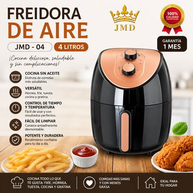 Freidora de Aire JMD  de 4 y 5 L 🍀 - 2/4