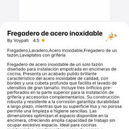 Fregadero de acero inoxidable - Img 58087277