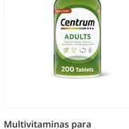 Multivitaminas para adultos(unisex) Centrum 200 tab 20 - Img 54621606