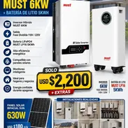 KIT Solar (Inversor 6kw + Bateria 5kw) - Img 55925032
