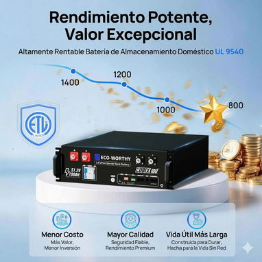 Batería Eco-Worthy de 5kWh - 6/10