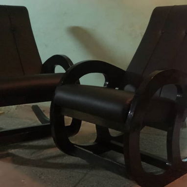 Sillones Comadritas de Madera Tapizados - 5/5