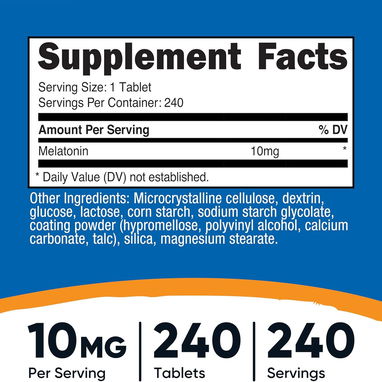 MELATONINA NUTRICOST 10MG - Img 123162442