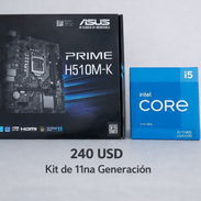 KIT DE 11na GENERACIÓN BOARD ASUS PRIME H510M-K + CORE i5 11400. TODO NUEVO SELLADO EN CAJA - Img 56949841