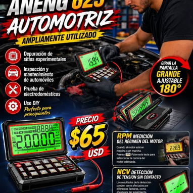 🔥🔧 ¡JUKONES Y MULTÍMETROS ANENG! 🔧🔥 ⚡ ¡La herramienta que necesitas para tus trabajos eléctricos! ⚡ Tenemos disponib - 3/4