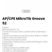 AP/CPE MikroTik Groove 52. Modelo: RBGroove52HPn-US - Img 54236915