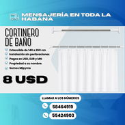 🚿 CORTINERO DE BAÑO 💲 Precio: $8.00 - Img 56722893