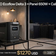 *COMBO* *Ecoflow Delta 3 ➕️ Panel 650w ➕️Cable 10m*  - Precio 1270 USD  Garantía 7 días - Img 57094282