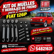Kit de muelles y presillas de las bandas freno de Fiat 126p polaco. Nuevo en su nylon - Img 51216402