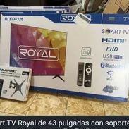 Smart TV Royal de 43 pulgadas con soporte a la pared giratorio   250 usd💸💸💸  Transporte incluido en dependencia del l - Img 55556946