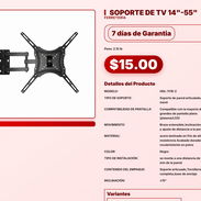 SOPORTE DE TV 14"-55" . - Img 57567805