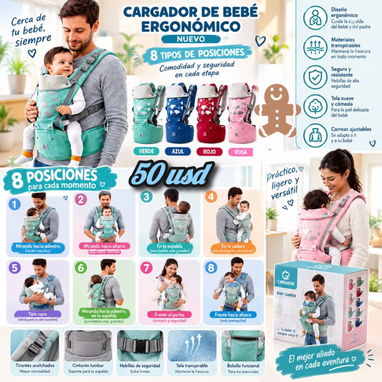 Velosípedos, cuna nido multifuncional, cargador para bebé - 6/6