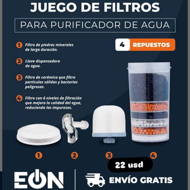 Filtro de agua de carbón activado. Nuevo con garantía y domicilio gratis - 3/3