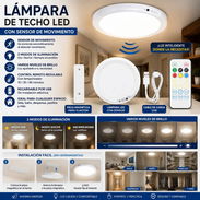 Lámpara de techo LED recargable con sensor de movimiento 💎 - Img 57640232