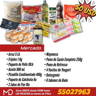 🎁 ¡Sorprende a los tuyos en Cuba con nuestros combos de comida variada y fresca, directo desde Pinar del Río!! - 4/5