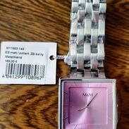 Elegantisimo reloj suizo de mujer marca M&M, en acero inox, 5AT. NUEVO - Img 44175718