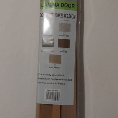 🚪Puerta plegable . - Material: PVC. - Medidas:  100cm×203cm×0.06cm -Ahorra espacio. - Anchura ajustable. - Láminas esta - 3/4