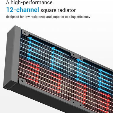 Enfriador de agua SAMA L60 para CPU AIO: sistema de refrigeración líquida de 360 ​​mm con ventiladores ARGB 52815418 - Img 110916665