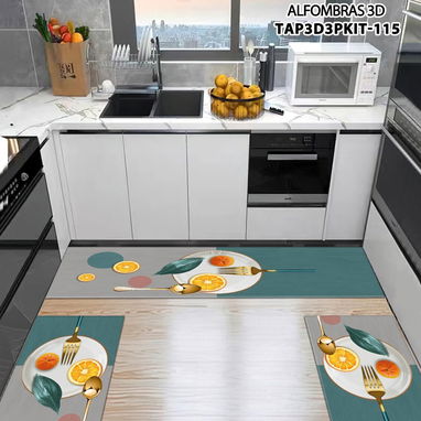Alfombra de cocina de 3piezas - 2/5