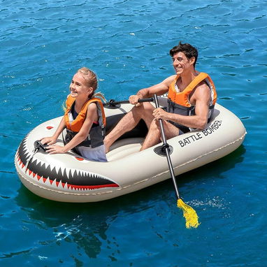 Botes inflables Bestway 61108 Dinghy Battle Bomber con accesorios, 187.96cm x 98 cm - Img 118328661
