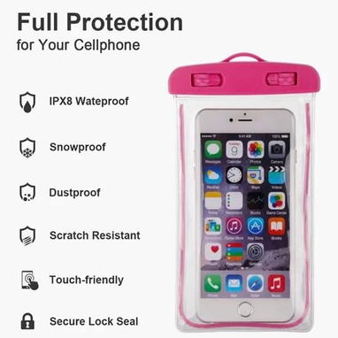 🏖️ Forro para Móvil en la Playa 🌊 Waterproof IPX8 💦 Antiarena ❄️ Antipolvo 🔒 Protección Total - Img 121226215