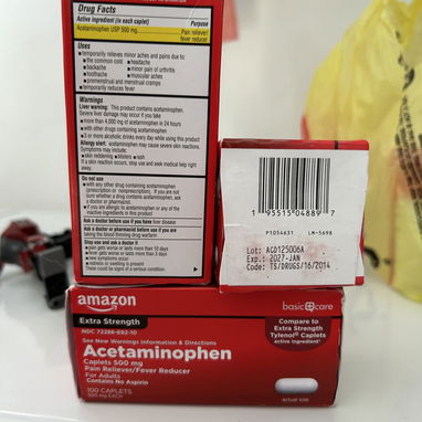 acetaminophen(paracetamol) 500mg 100 tabletas - 2/2